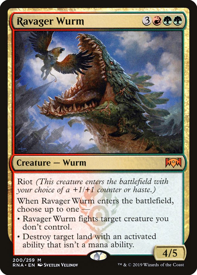 Ravager Wurm [Ravnica Allegiance] | Golgari Games