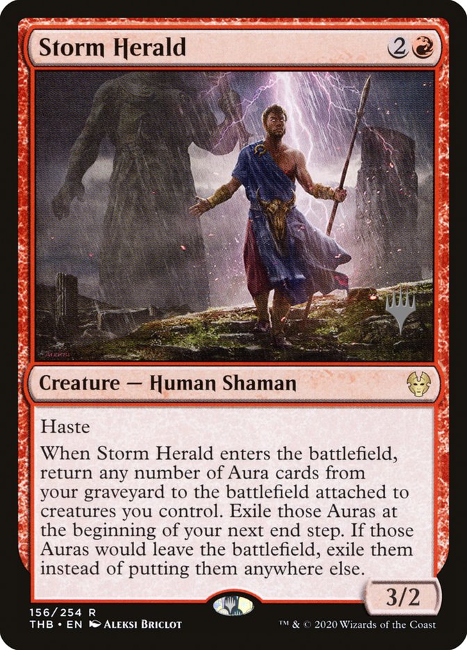 Storm Herald (Promo Pack) [Theros Beyond Death Promos] | Local Legends