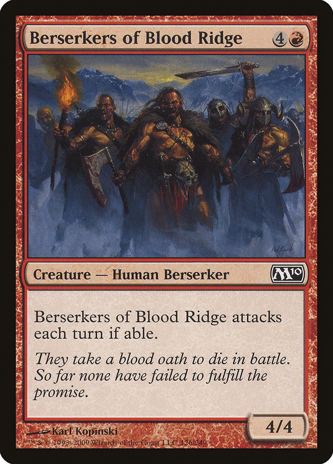 Berserkers of Blood Ridge [Magic 2010] | Golgari Games