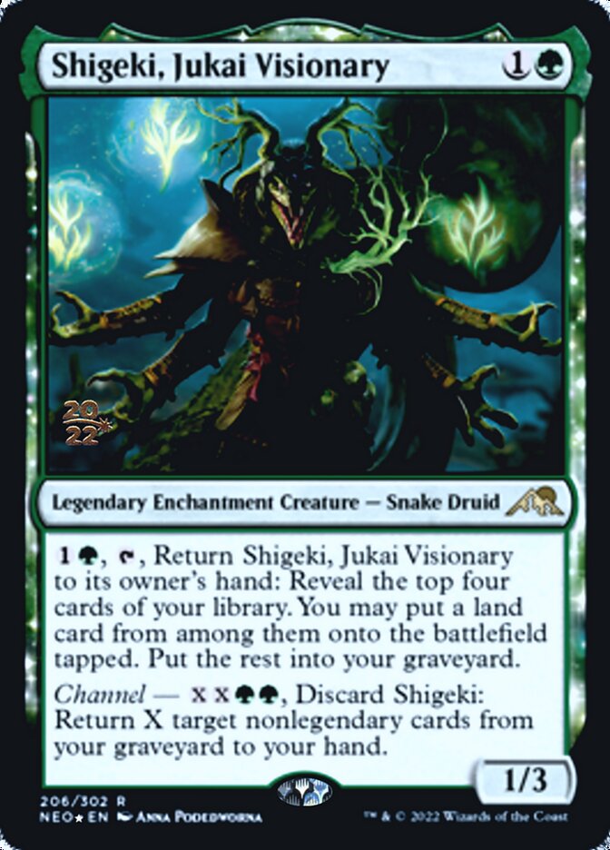 Shigeki, Jukai Visionary [Kamigawa: Neon Dynasty Prerelease Promos] | Golgari Games