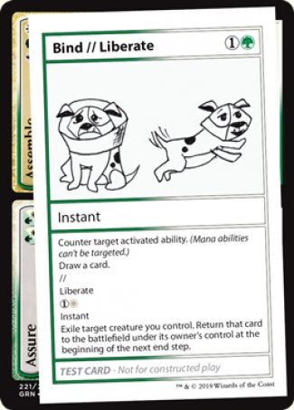 Bind // Liberate (2021 Edition) [Mystery Booster Playtest Cards] | Golgari Games