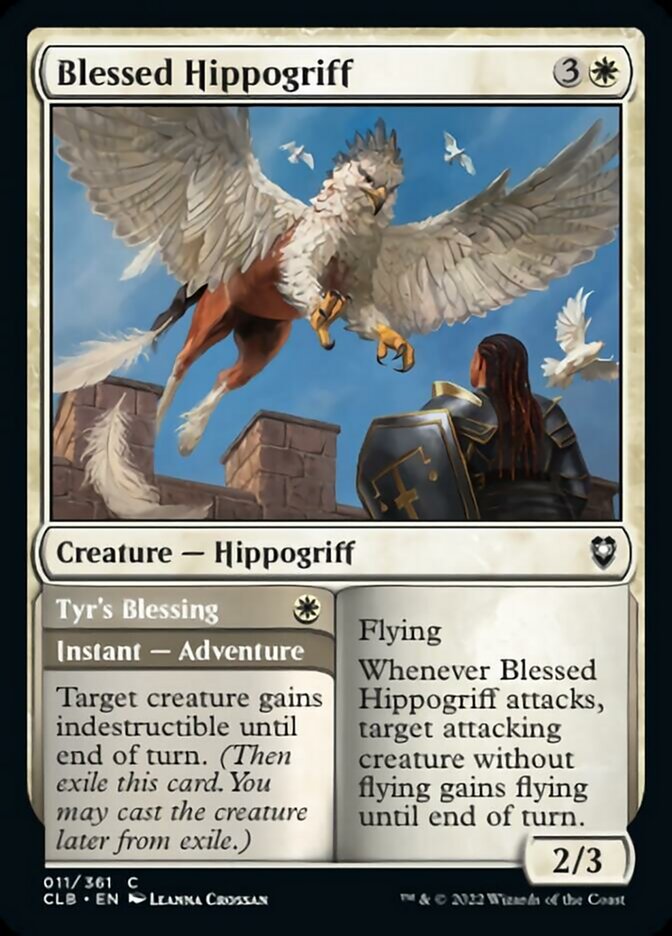 Blessed Hippogriff // Tyr's Blessing [Commander Legends: Battle for Baldur's Gate] | Golgari Games