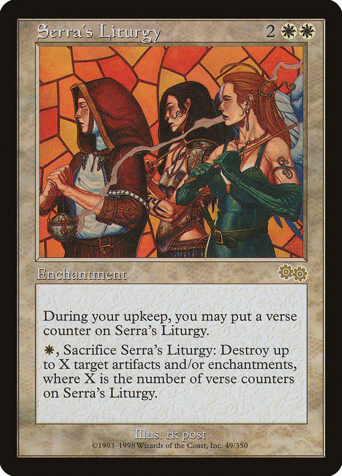 Serra's Liturgy [Urza's Saga] | Local Legends
