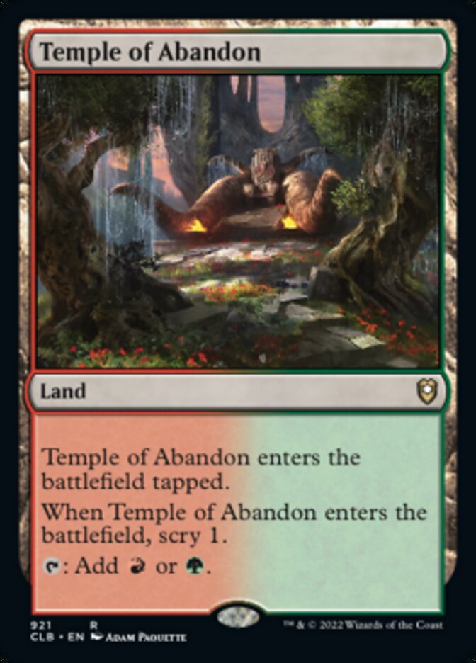 Temple of Abandon [Commander Legends: Battle for Baldur's Gate] | Local Legends