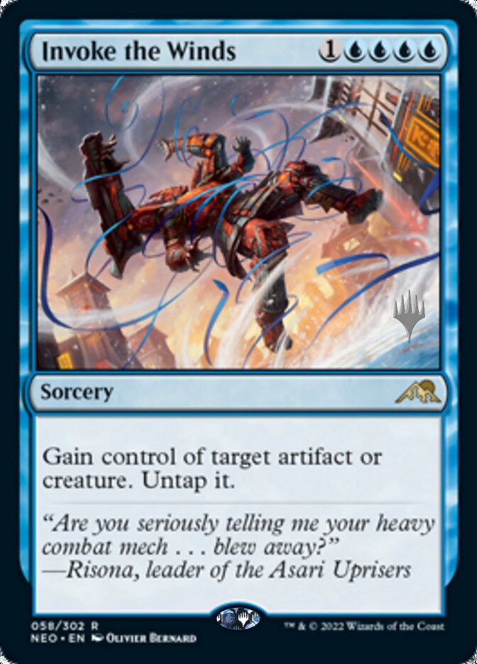 Invoke the Winds (Promo Pack) [Kamigawa: Neon Dynasty Promos] | Local Legends