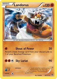 Landorus (58/111) (Theme Deck Exclusive) [XY: Furious Fists] | Golgari Games