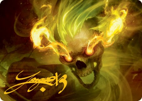 Flameskull Art Card (Gold-Stamped Signature) [Dungeons & Dragons: Adventures in the Forgotten Realms Art Series] | Local Legends