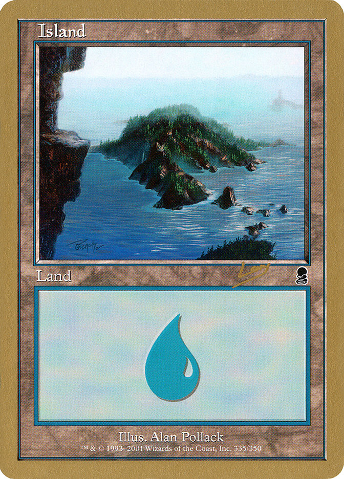 Island (rl335) (Raphael Levy) [World Championship Decks 2002] | Golgari Games