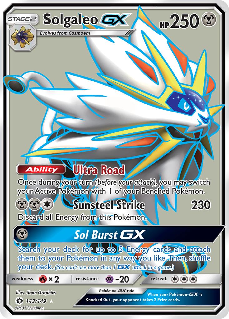 Solgaleo GX (143/149) [Sun & Moon: Base Set] | Golgari Games