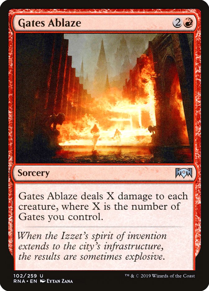 Gates Ablaze [Ravnica Allegiance] | Golgari Games