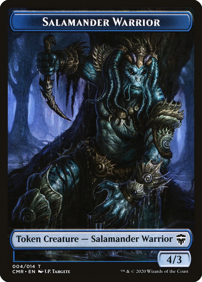 Rock // Salamander Warrior Token [Commander Legends Tokens] | Golgari Games