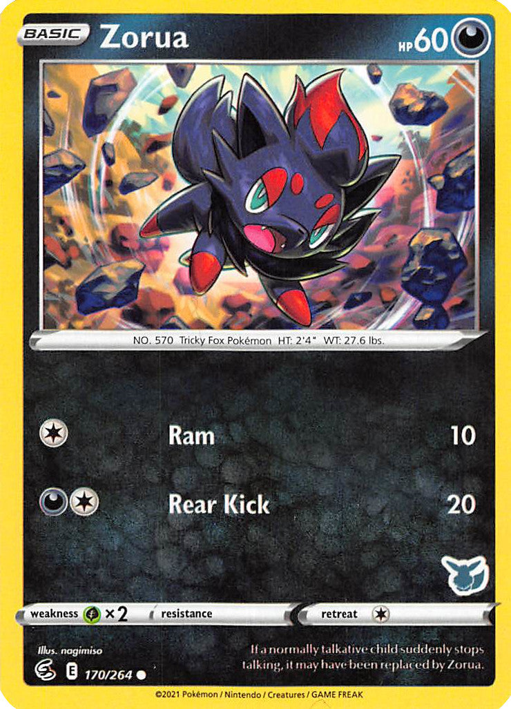 Zorua (170/264) (Eevee Deck) [Battle Academy 2022] | Golgari Games