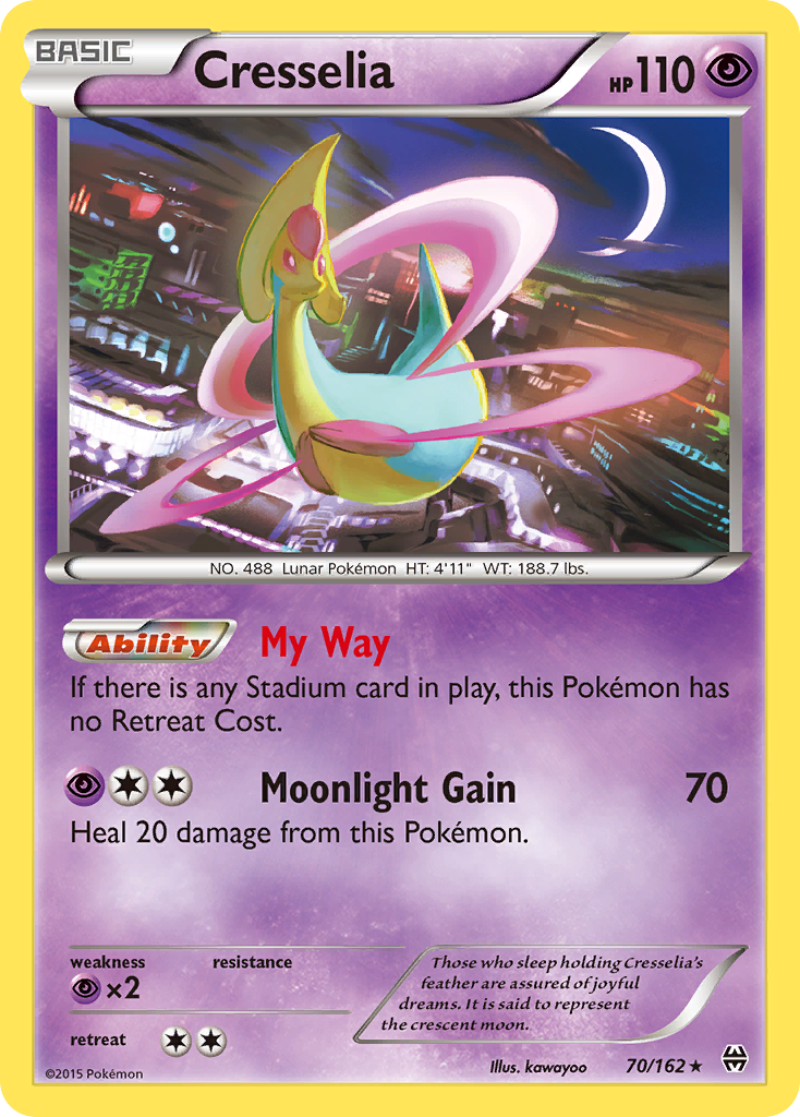 Cresselia (70/162) [XY: BREAKthrough] | Golgari Games