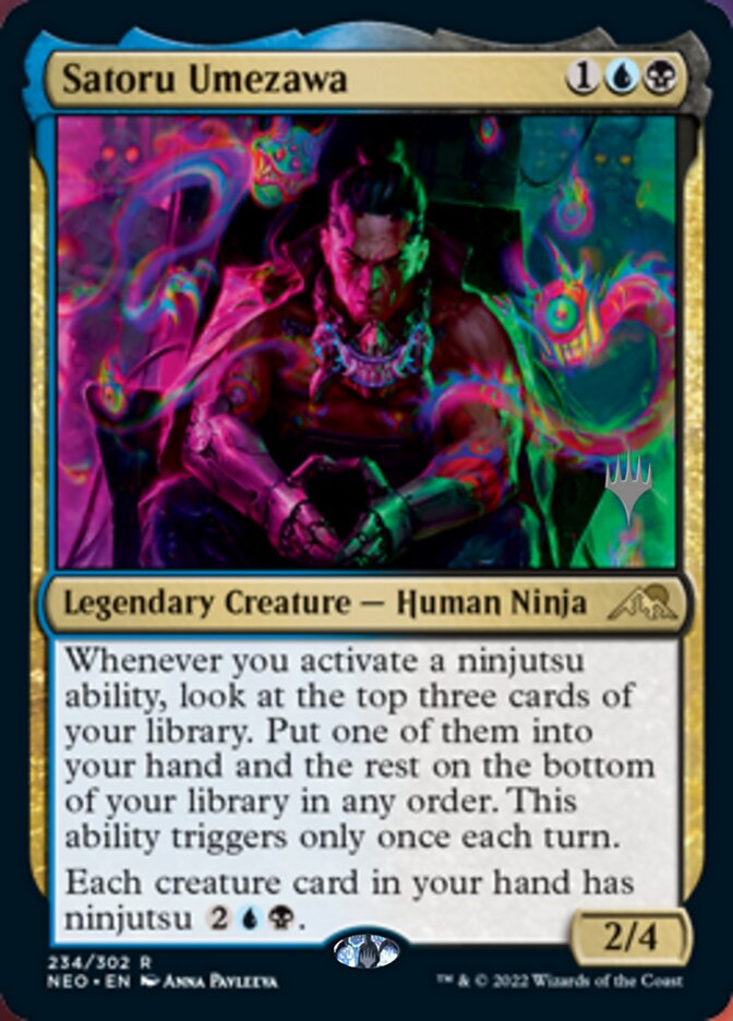 Satoru Umezawa (Promo Pack) [Kamigawa: Neon Dynasty Promos] | Golgari Games