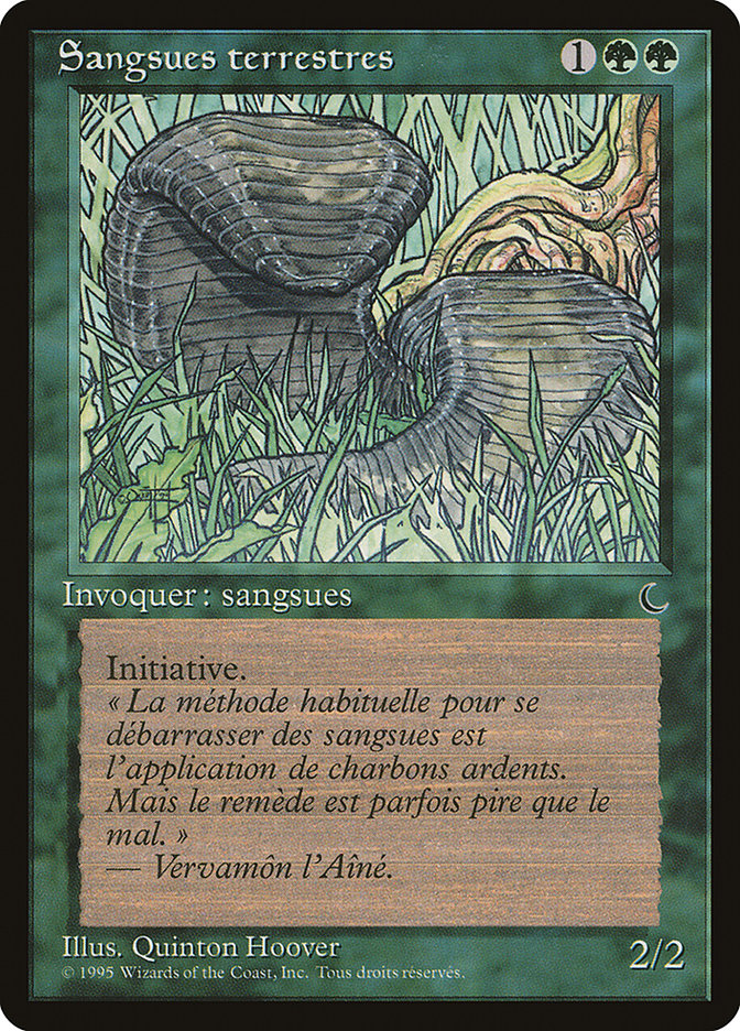 Land Leeches (French) - "Sangsues terrestres" [Renaissance] | Golgari Games