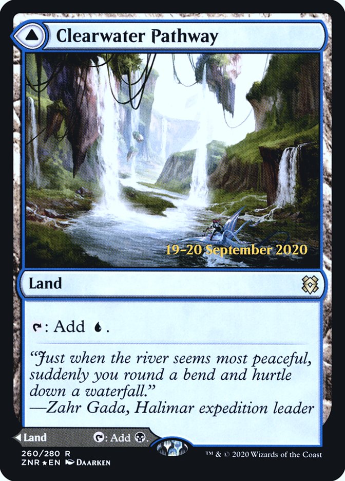 Clearwater Pathway // Murkwater Pathway [Zendikar Rising Prerelease Promos] | Local Legends