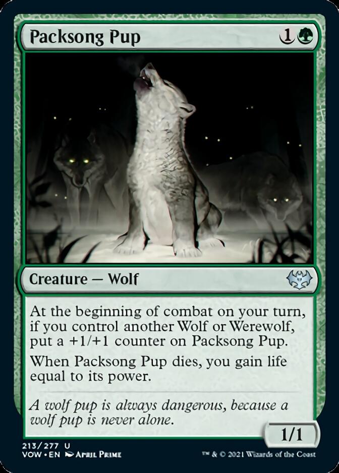 Packsong Pup [Innistrad: Crimson Vow] | Golgari Games