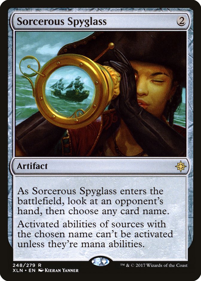 Sorcerous Spyglass [Ixalan] | Golgari Games