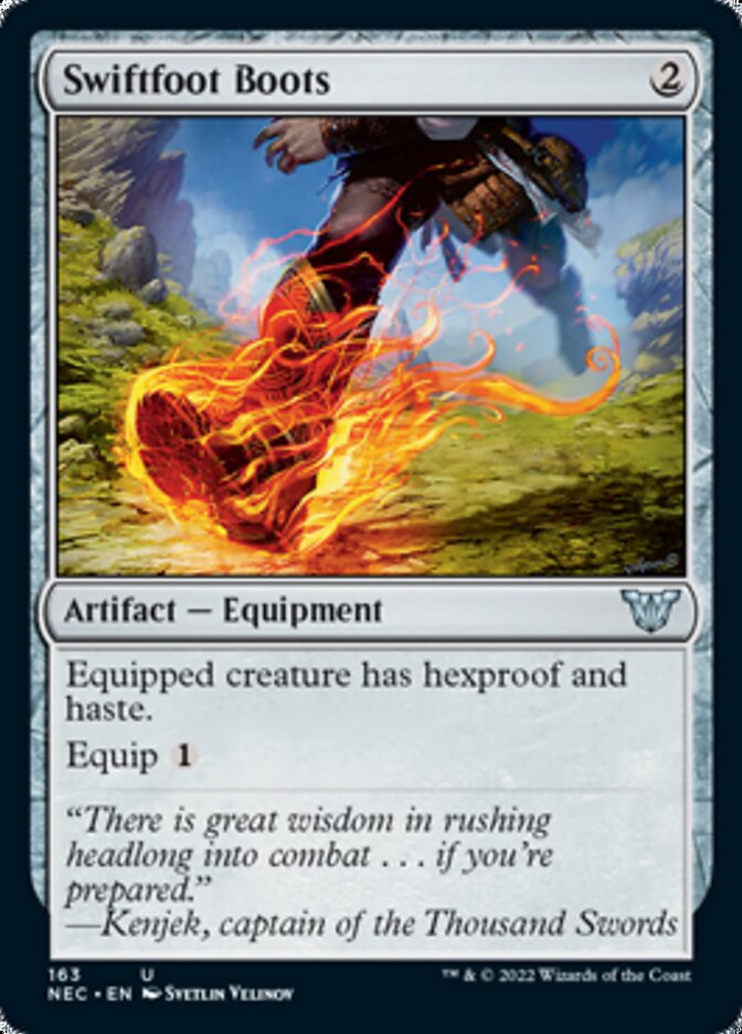 Swiftfoot Boots [Kamigawa: Neon Dynasty Commander] | Local Legends