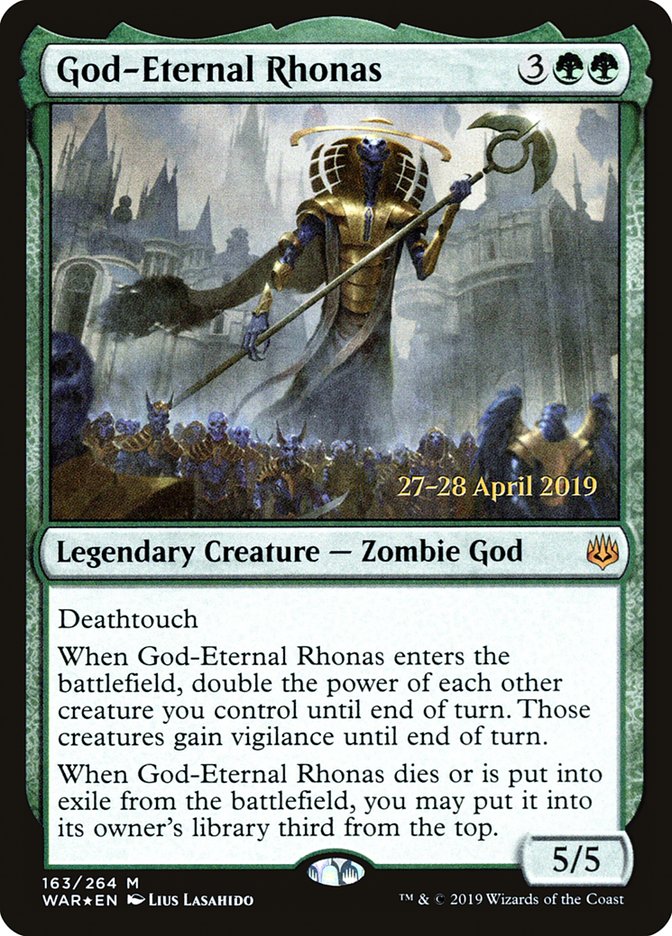 God-Eternal Rhonas [War of the Spark Prerelease Promos] | Local Legends