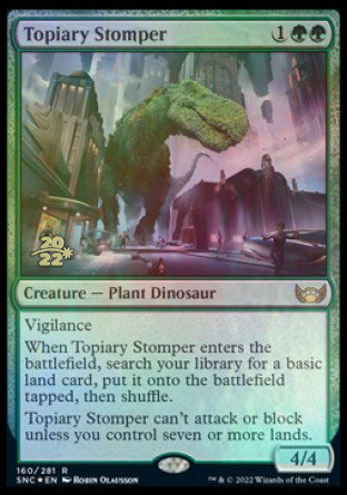 Topiary Stomper [Streets of New Capenna Prerelease Promos] | Golgari Games