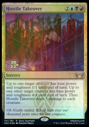 Hostile Takeover [Streets of New Capenna Prerelease Promos] | Local Legends