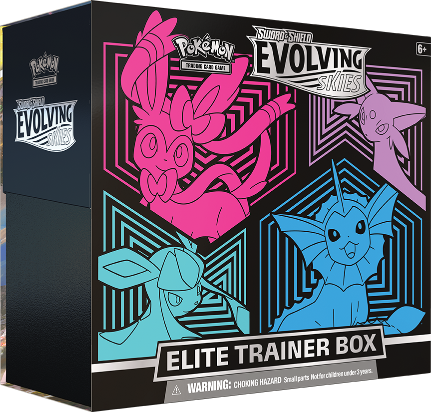 Sword & Shield: Evolving Skies - Elite Trainer Box (Glaceon/Vaporeon/Sylveon/Espeon) | Golgari Games