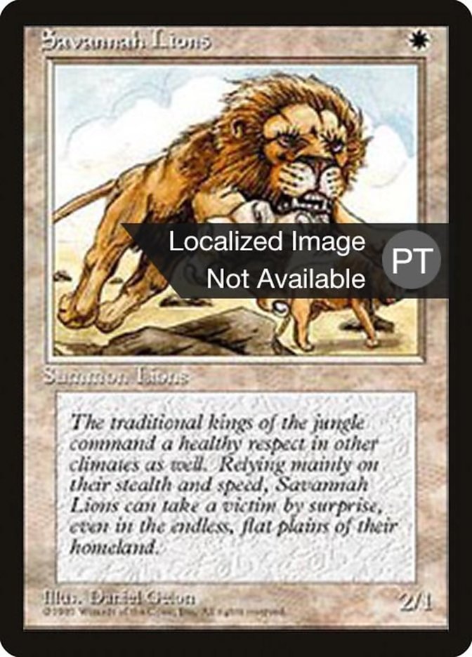 Savannah Lions [Fourth Edition (Foreign Black Border)] | Local Legends