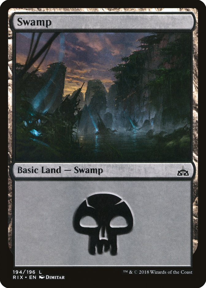 Swamp (194) [Rivals of Ixalan] | Golgari Games