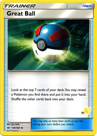 Great Ball (119/149) (Pikachu Stamp #57) [Battle Academy 2020] | Golgari Games