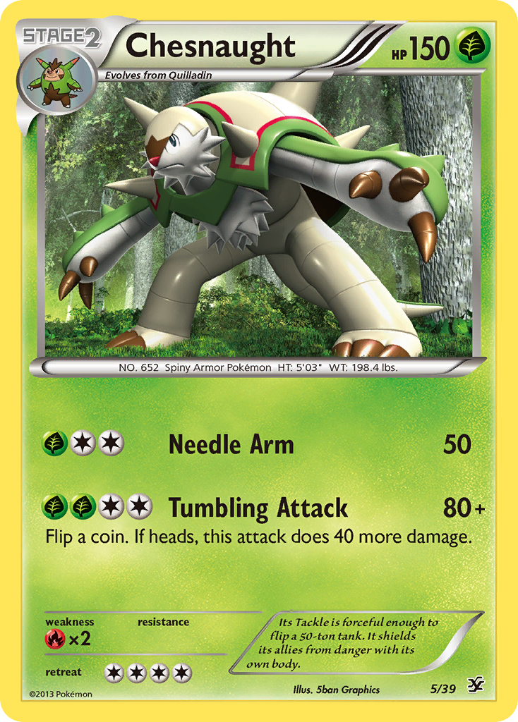 Chesnaught (5/39) [XY: Kalos Starter Set] | Golgari Games