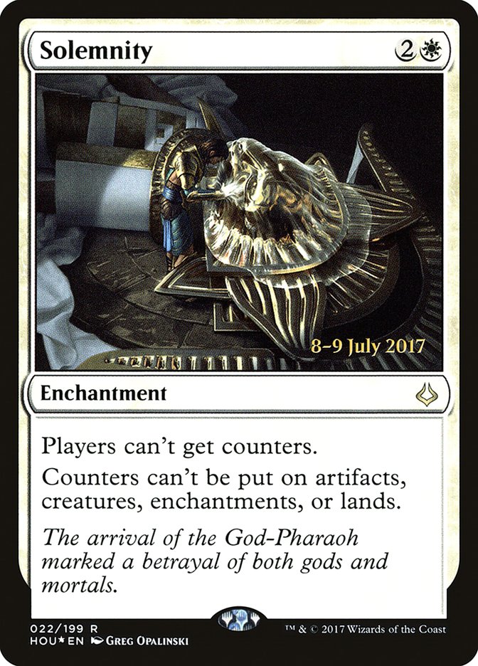 Solemnity [Hour of Devastation Prerelease Promos] | Local Legends