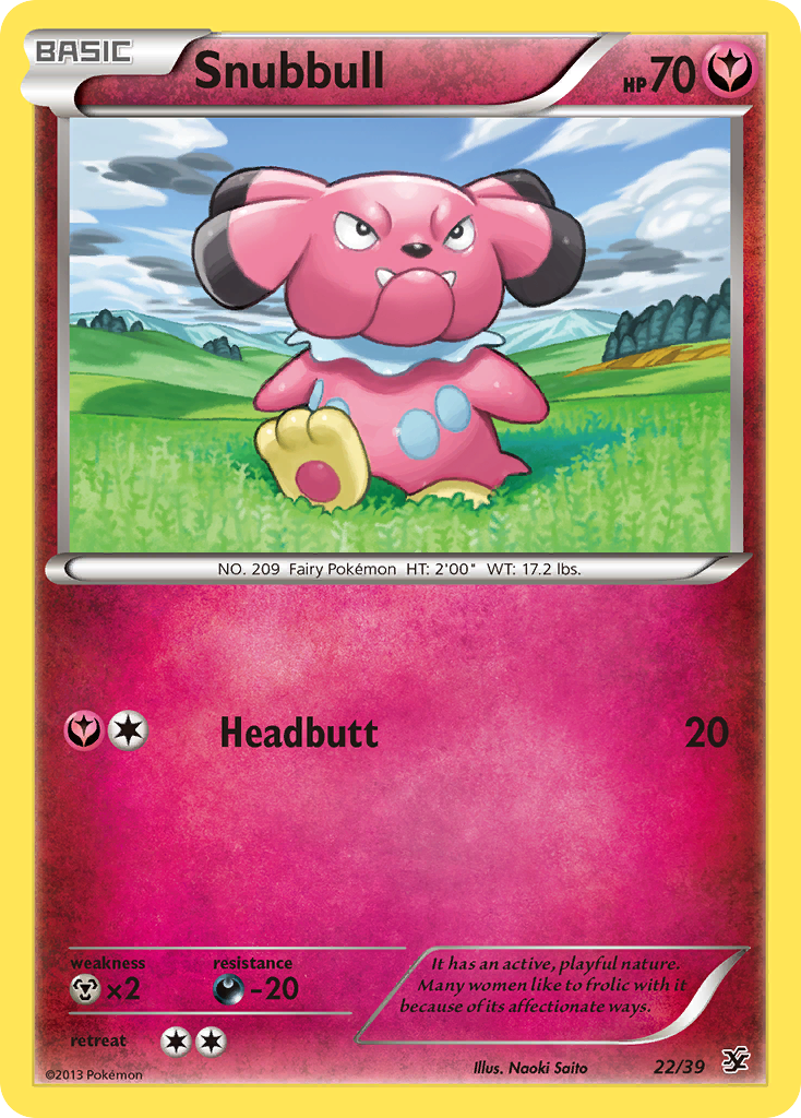 Snubbull (22/39) [XY: Kalos Starter Set] | Golgari Games