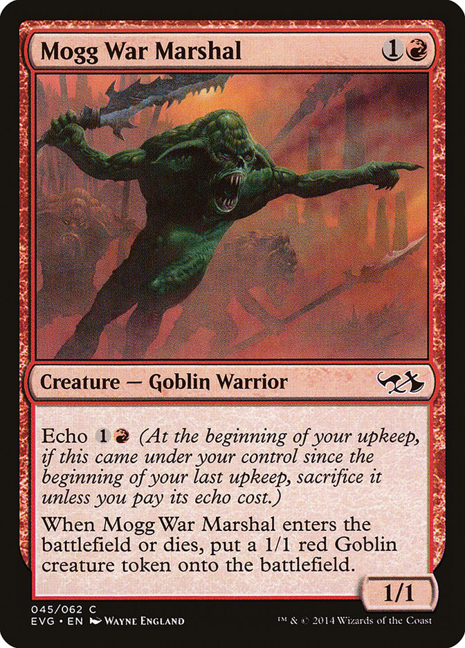 Mogg War Marshal (Elves vs. Goblins) [Duel Decks Anthology] | Local Legends