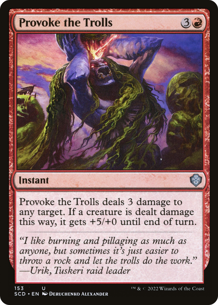 Provoke the Trolls [Starter Commander Decks] | Local Legends
