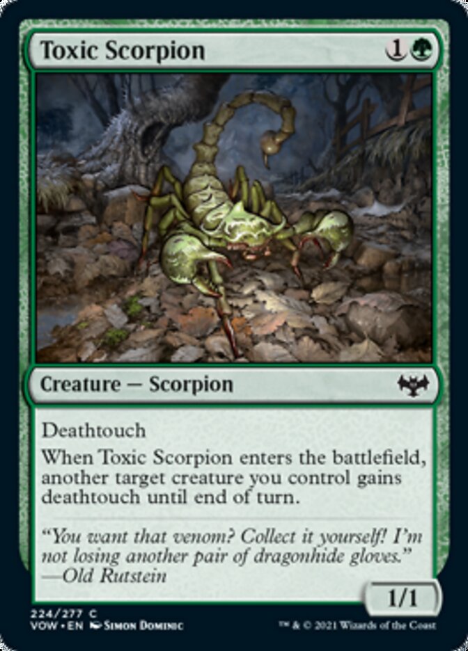 Toxic Scorpion [Innistrad: Crimson Vow] | Golgari Games