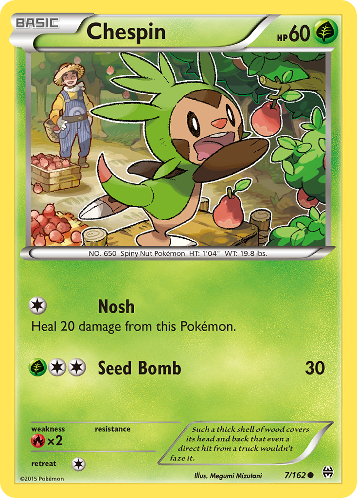 Chespin (7/162) [XY: BREAKthrough] | Golgari Games