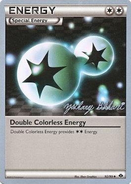 Double Colorless Energy (92/99) (CMT - Zachary Bokhari) [World Championships 2012] | Golgari Games