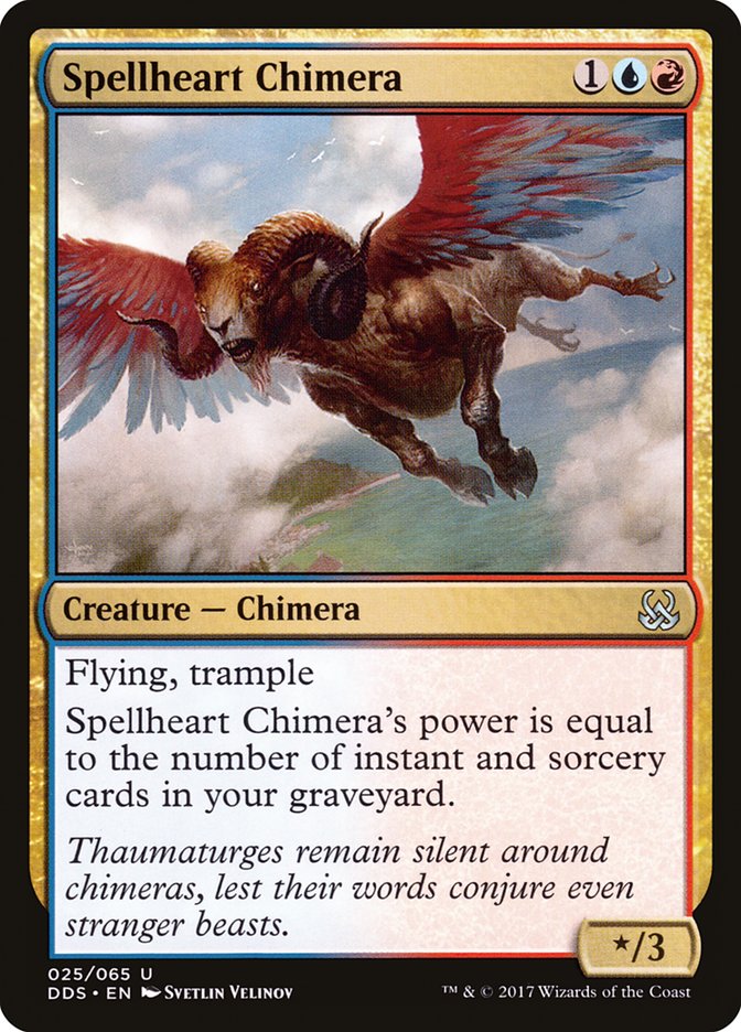 Spellheart Chimera [Duel Decks: Mind vs. Might] | Golgari Games