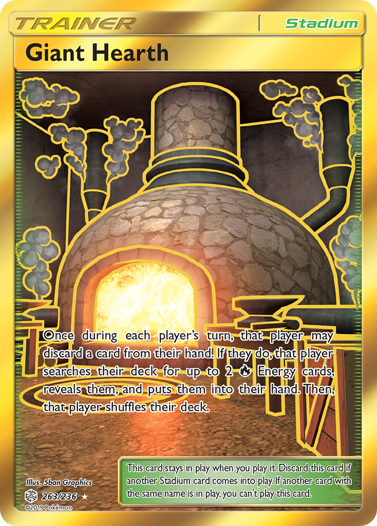 Giant Hearth (263/236) [Sun & Moon: Cosmic Eclipse] | Golgari Games