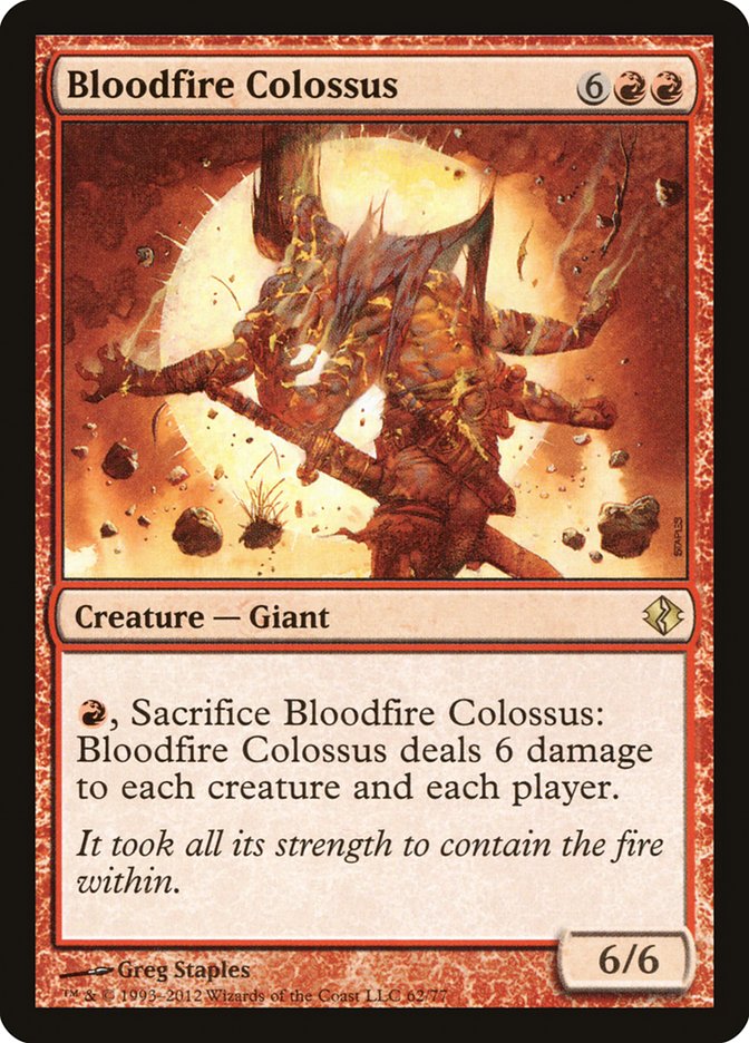 Bloodfire Colossus [Duel Decks: Venser vs. Koth] | Golgari Games