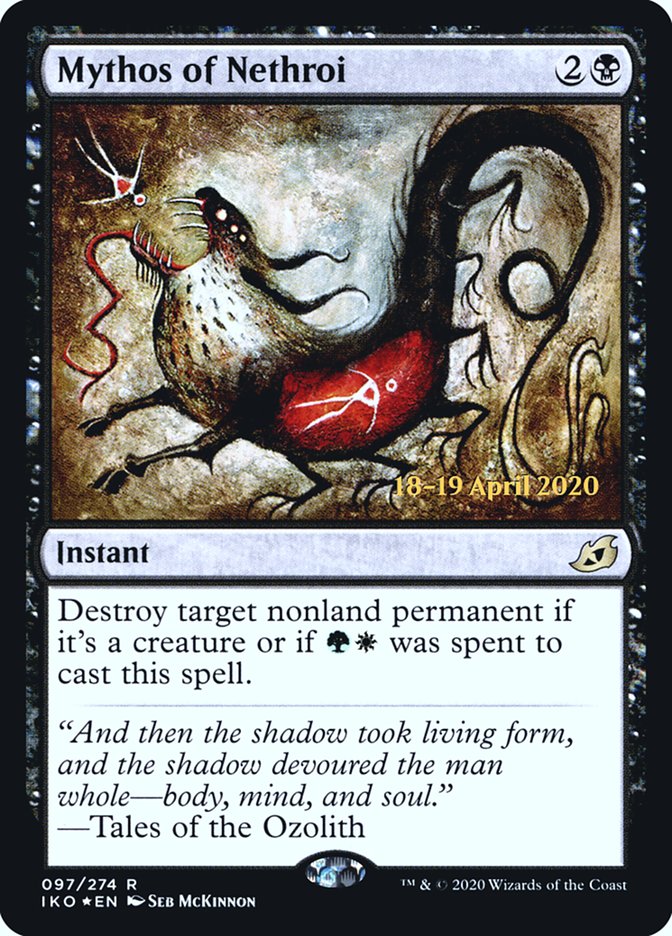 Mythos of Nethroi [Ikoria: Lair of Behemoths Prerelease Promos] | Local Legends