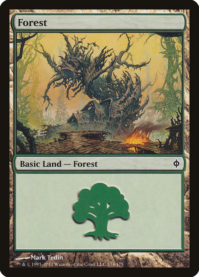 Forest (174) [New Phyrexia] | Local Legends