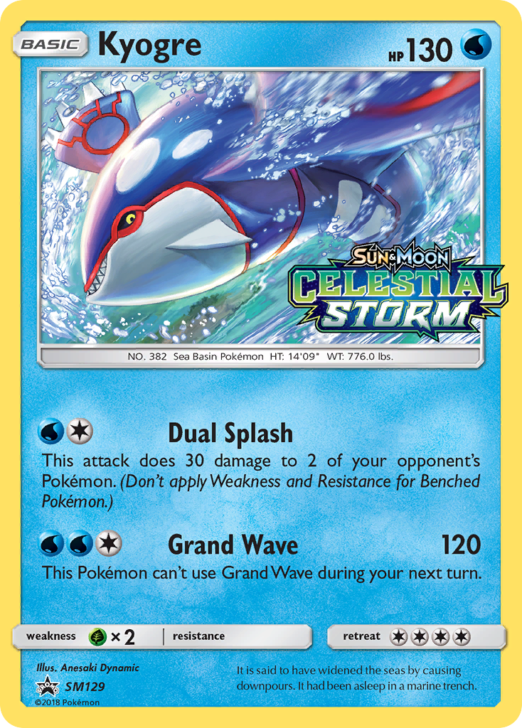 Kyogre (SM129) [Sun & Moon: Black Star Promos] | Golgari Games