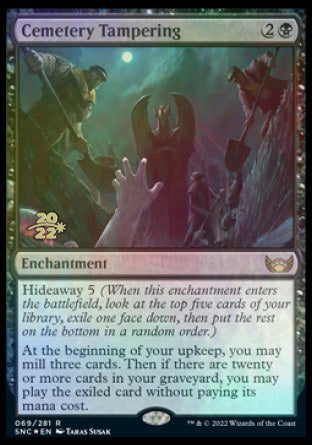 Cemetery Tampering [Streets of New Capenna Prerelease Promos] | Local Legends