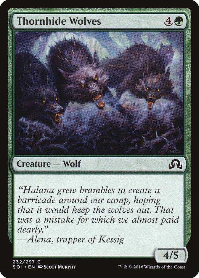 Thornhide Wolves [Shadows over Innistrad] | Golgari Games