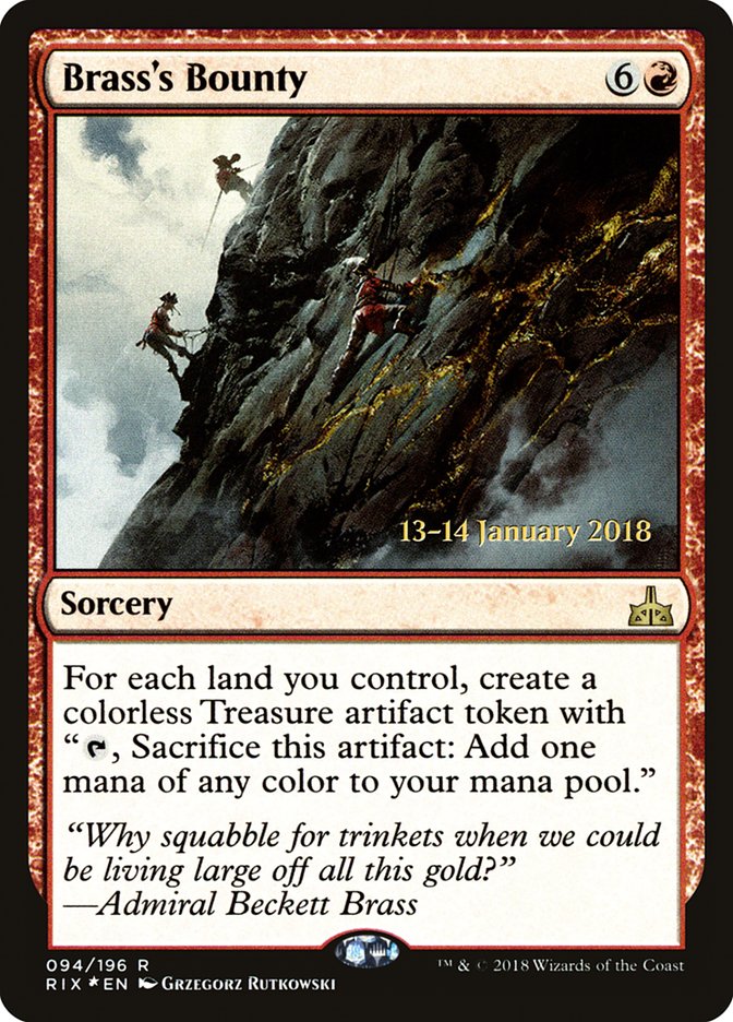 Brass's Bounty [Rivals of Ixalan Prerelease Promos] | Local Legends