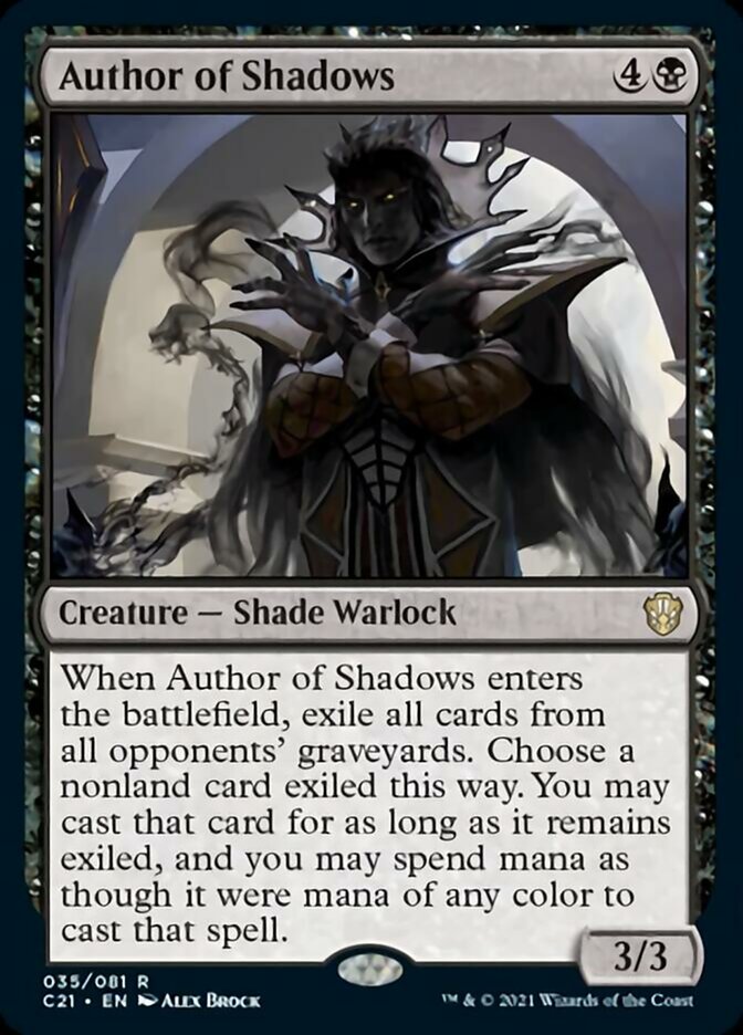 Author of Shadows [Commander 2021] | Local Legends
