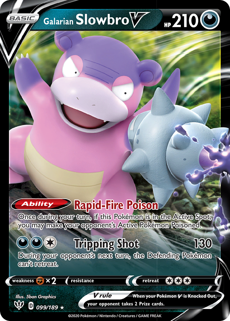 Galarian Slowbro V (099/189) [Sword & Shield: Darkness Ablaze] | Golgari Games