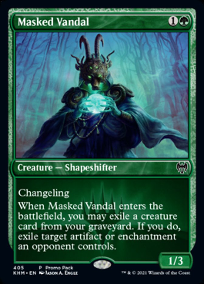 Masked Vandal (Promo Pack) [Kaldheim Promos] | Golgari Games